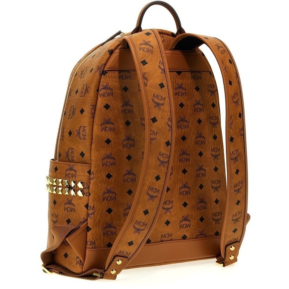 MCM Brown Stark Backpack Gold Hardware - Picture 2 of 4